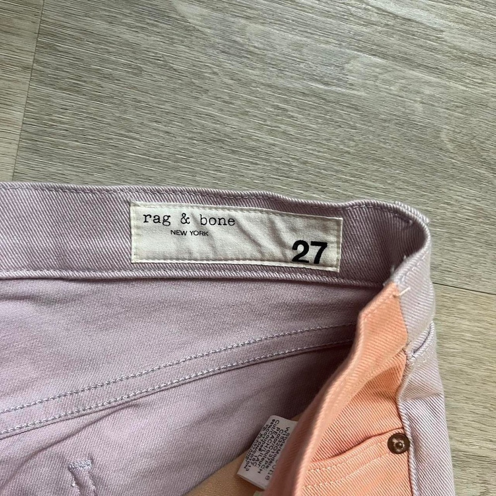 Rag & Bone lilac peach 2 tone jeans - Picture 5 of 5